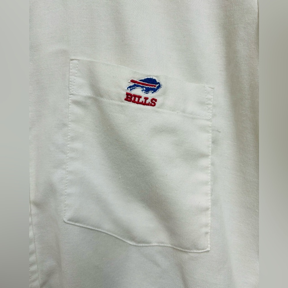 University Oxford Small Button Down with Embroidered Bills Symbol